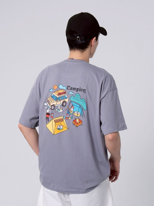 趣味露營短t