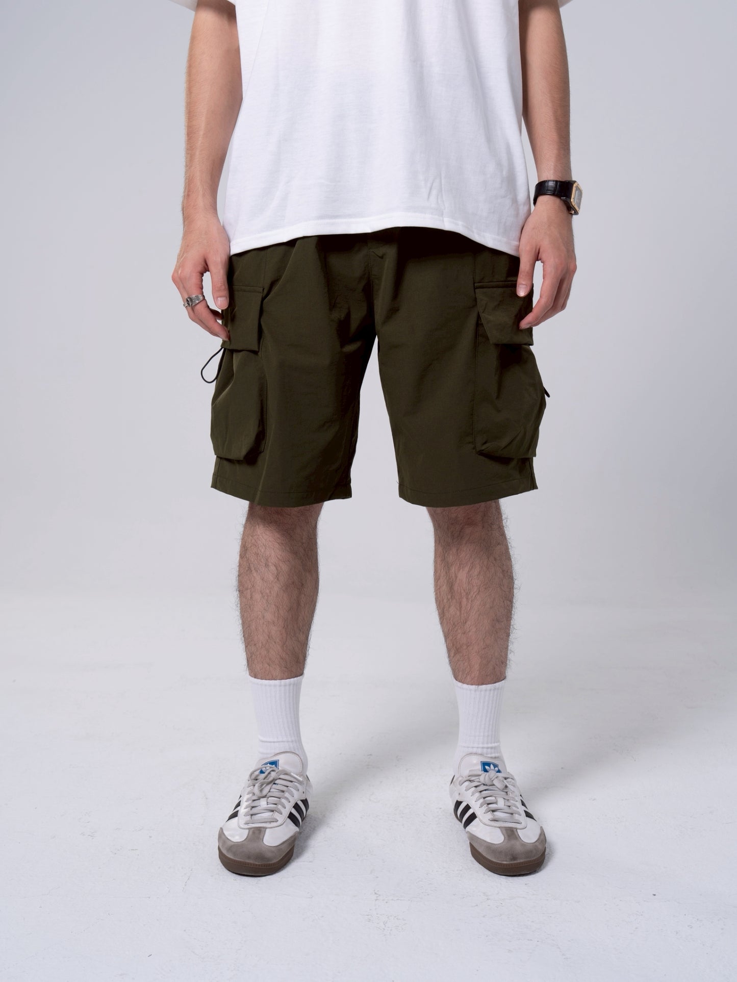 SAKO MADE 涼感 大口袋 工裝短褲