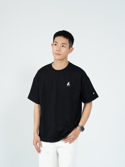 滑板小人 刺繡 短袖 T恤