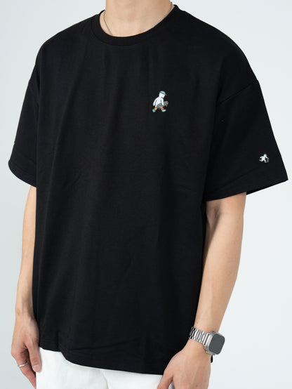 滑板小人 刺繡 短袖 T恤