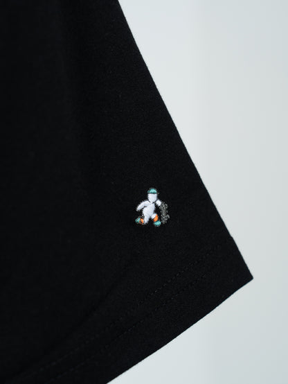 滑板小人 刺繡 短袖 T恤