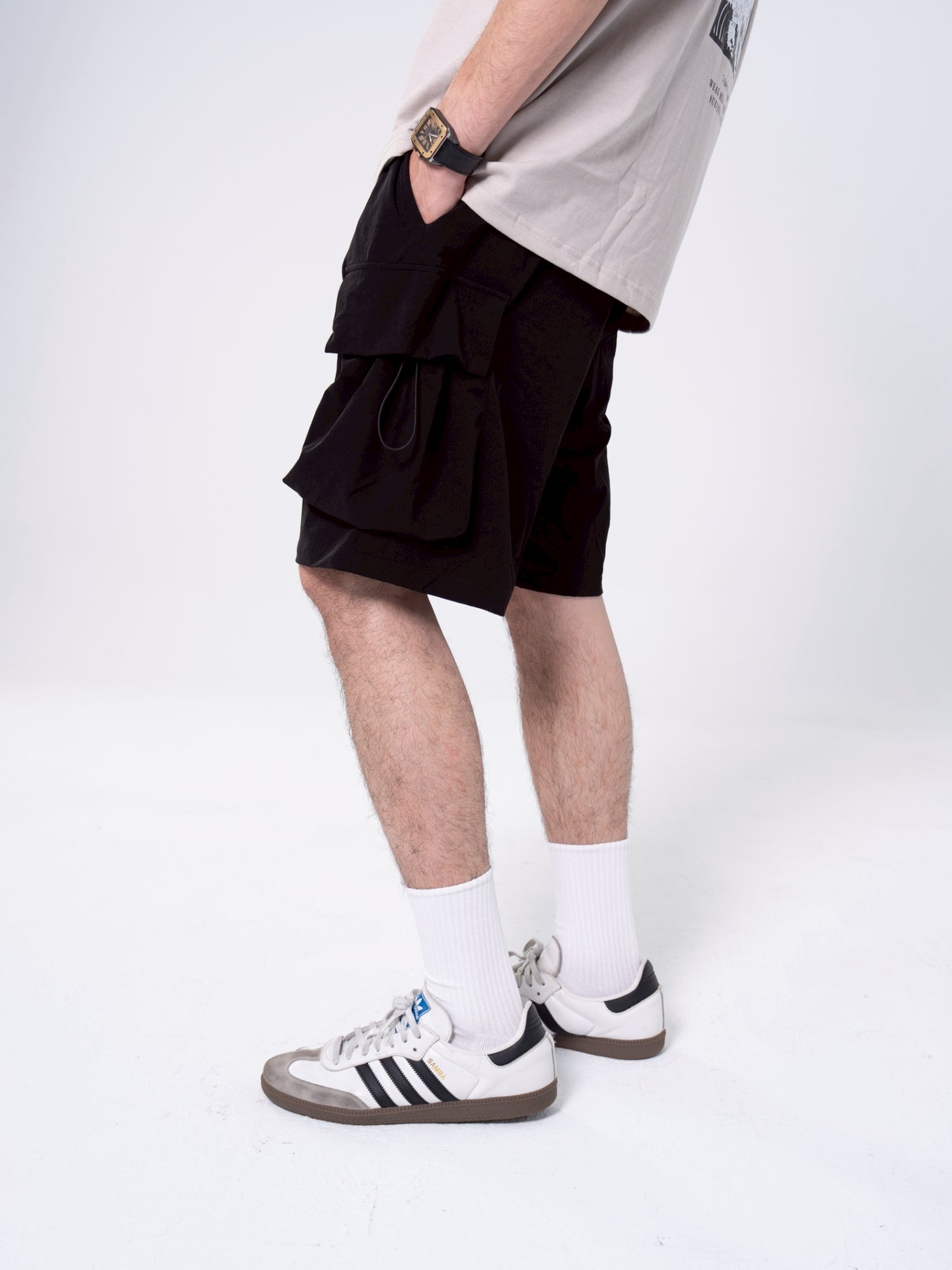 SAKO MADE 涼感 大口袋 工裝短褲