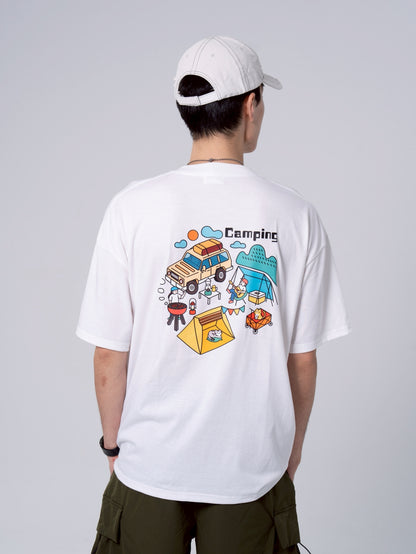趣味露營短t