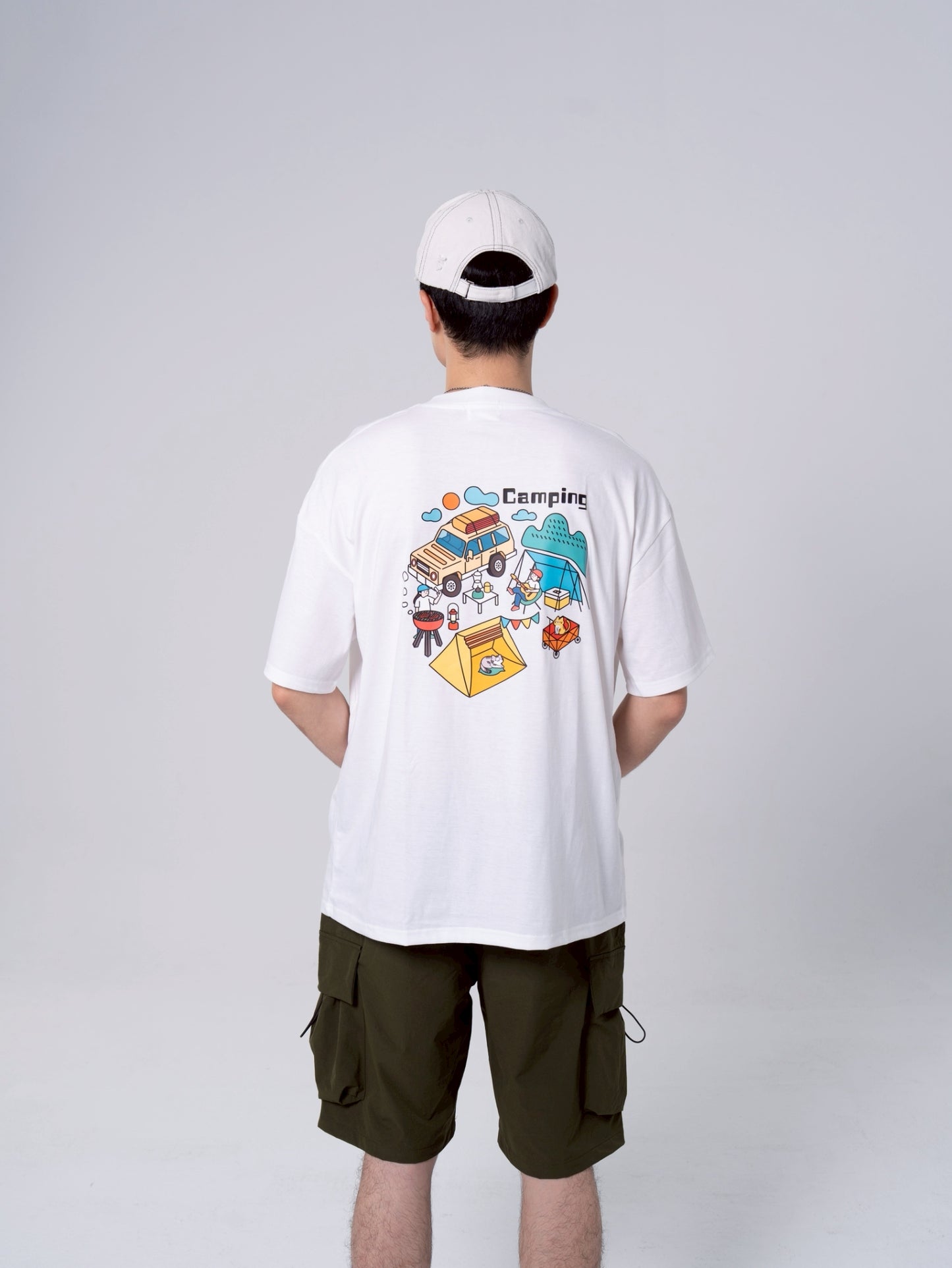 趣味露營短t