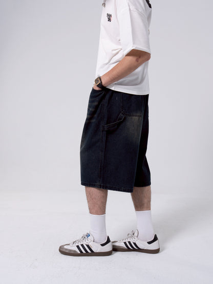 七分畫家牛仔褲