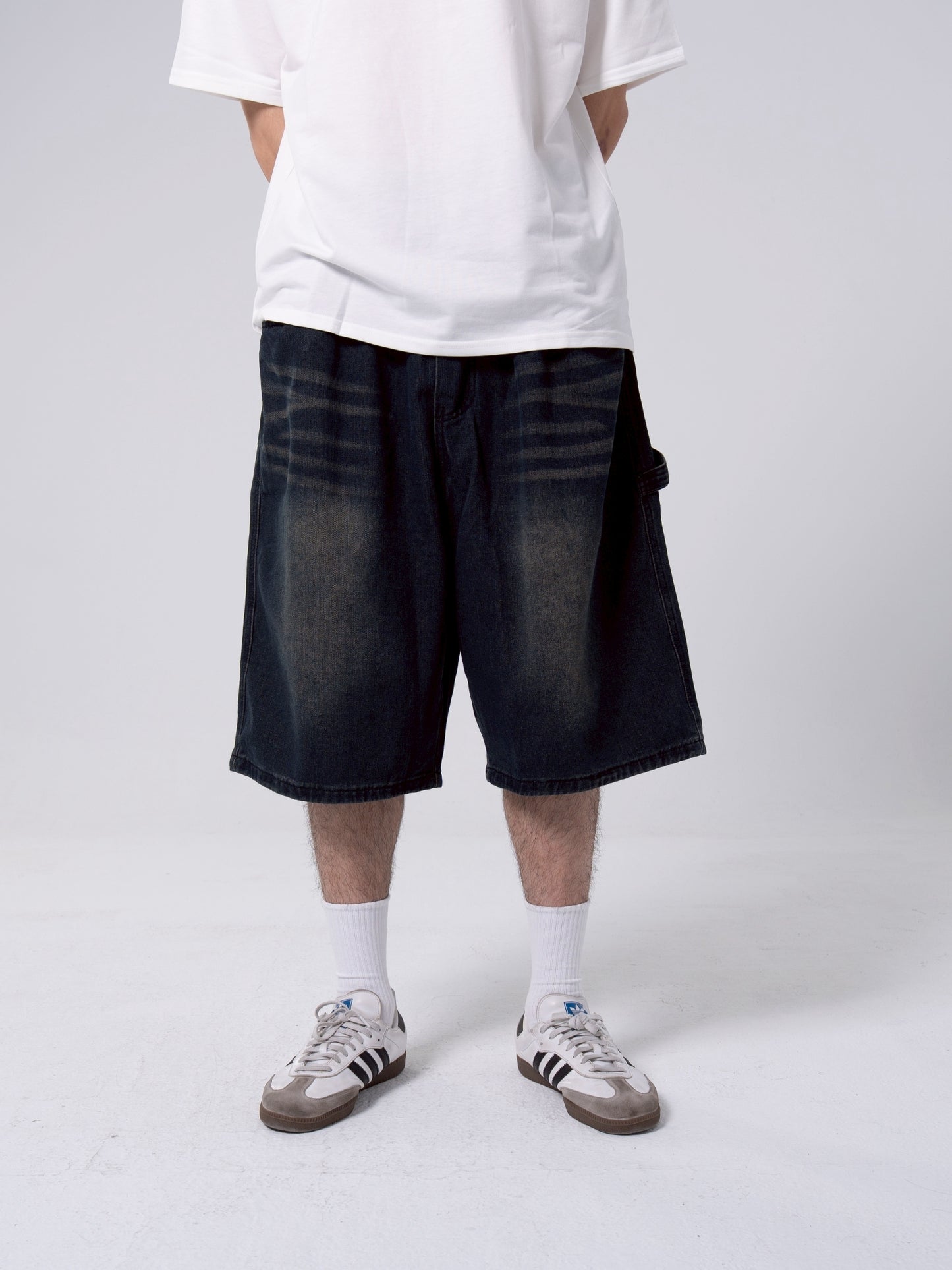 七分畫家牛仔褲