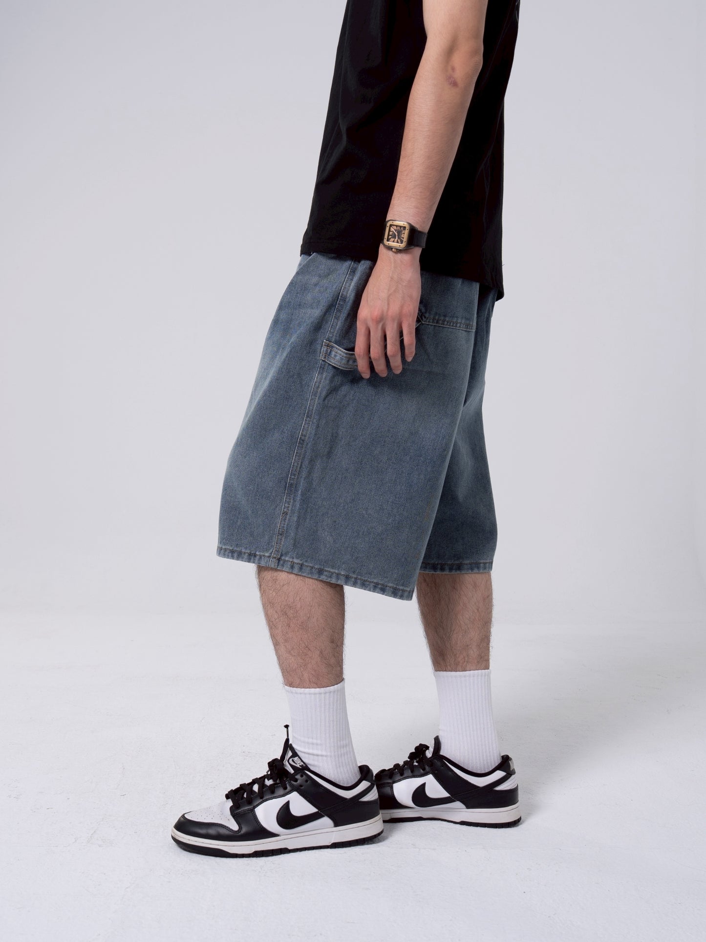 七分畫家牛仔褲