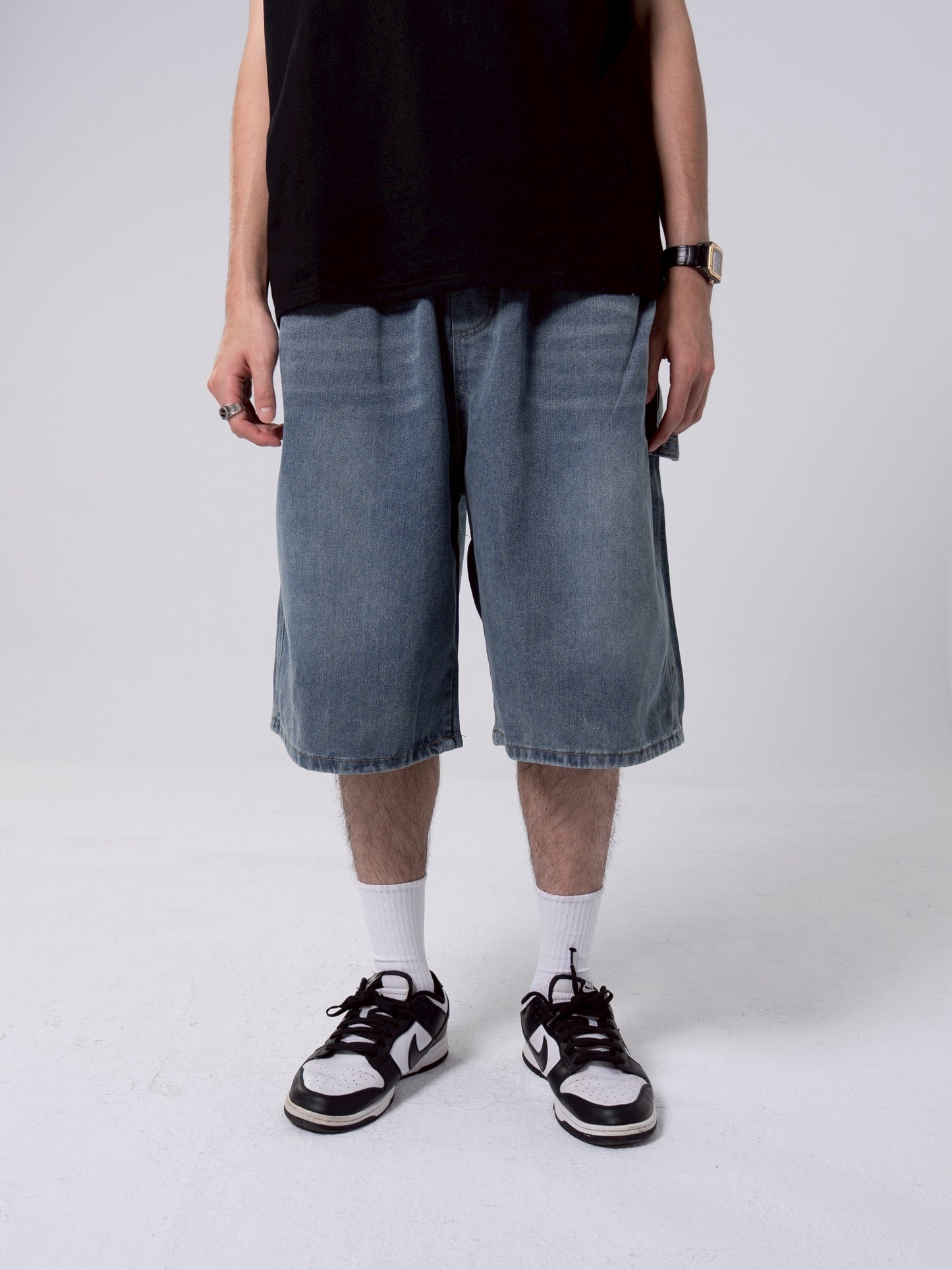 七分畫家牛仔褲